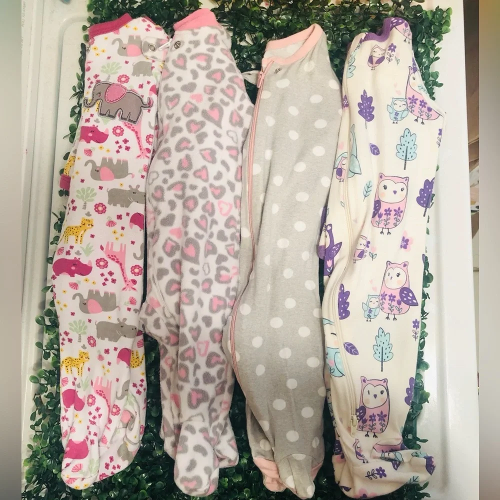 All sleepwear are 0-3M different brands. - Picture 1 of 12